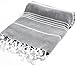 Cacala Lightweight and Thin Turkish Beach Towel 100% Cotton Sand-Free and Quick-Drying Goodness Perfect as an Extra Large Travel Towel, Beach Accessory, or Gift for Beach Lovers, 37 x 70