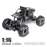 SHUANGFENG RC Car 1:16 Scale 4WD Rock Crawlers Off -Road/Rock Climbing Car 4 CH/2.4G Brushless Electric with Flashlight/Waterproof/Shockproof Boys' Suprise Gift