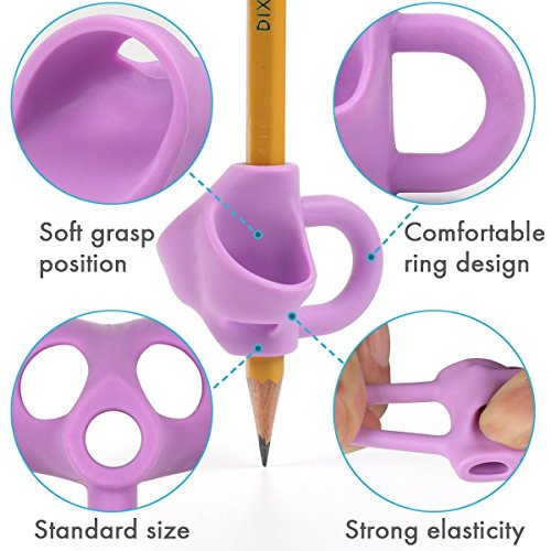 image for Pencil Grips Qingo 2018 New Finger Grip Writing Aid Grip Trainer Postu
