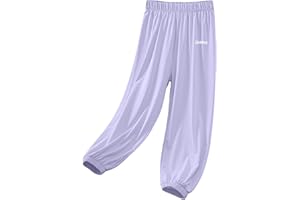 Quick Dry Breathable Lightweight Joggers for Boys Girls Kids Elastic Waist Straight Leg Comfy Plain Baggy Sweatpants
