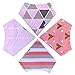 ncybaby Organic Cotton Baby Bandana Drool Bib for Boys and Girls Gift Set with Cute Vibrant Print