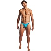 Cocksox Men's Underwear Enhancing Pouch Thong CX05LUX (Sea Breeze, Small)