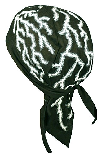 Buy Caps and Hats Black and Whtie Doo RAG Made In America w/Sweatband