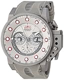 Invicta Men's I-Force Stainless Steel Quartz Watch with Silicone Strap, Silver, 24 (Model: 25278)