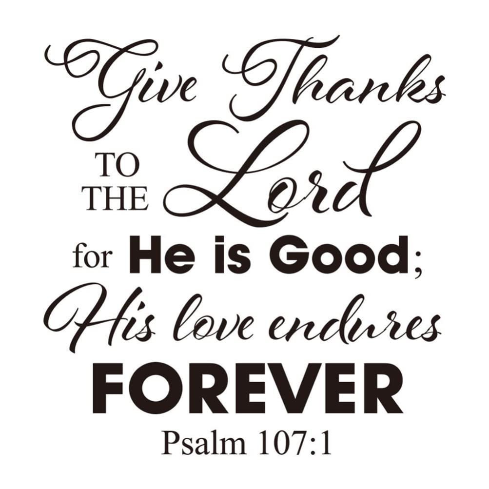 Artibetter Wallpaper: Thanks to Wall Stickers - DIY Vinyl Lettering Decal for Christian Home Decor, Removable Religious Mural Decals
