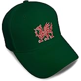 Custom Baseball Cap Welsh Dragon Embroidery Acrylic Dad Hats for Men & Women