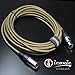 7 Pin XLR 20ft Female to Male Vacuum Tube Microphone 20' Cable Cord Brown Tweed