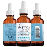 Aurora Cure RETINOL 2.5% Serum WRINKLE ERASER, Professional Strength Anti Aging Formula With Organic Aloe, Hyaluronic Acid, Vitamin E and Green Tea