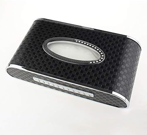 YZPZJH Fashion PU leather tissue box holder, rectangular napkin holder pumping tray dispenser home office car car decoration (color : C)