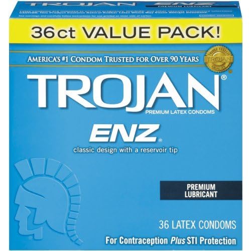 Trojan-enz Condom ENZ Lubricated, 108 Count image