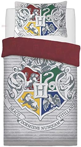 Kohsar® Kids 3D Panel Harry Potter Witchcraft Wizardy Duvet Quilt Cover Bedding Set Single Double (Single)