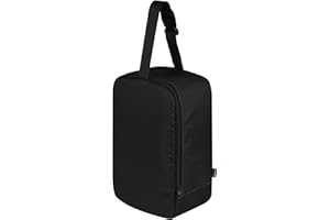 Beautyflier Travel Steam Iron Bag for Conair Handheld Garment Steamer, Portable Handheld Design Steamer Carrying Case Holder Iron Case Organizer with Hanging Buckle Strap, Bag Only (Black)