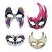 Coxeer White Masks, 6PCS DIY Unpainted Masquerade Masks Plain Halloween Half Face Masks