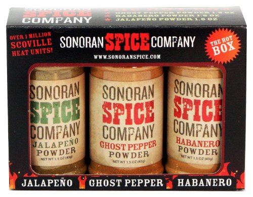 Sonoran Spice Ghost Pepper, Habanero, Jalapeno Powder Hot Box