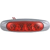 Sealed LED Marker Clearance Light Red Diodes Red Lens