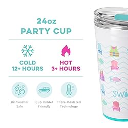 Swig Life 24oz Party Cup, Stackable Insulated