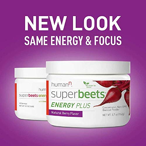 HumanN SuperBeets Energy Plus with Grape Seed Extract Includes Beet