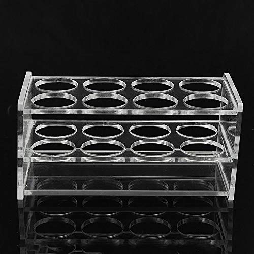 8 Holes Plastic Test Tube Rack Testing Tubes Holder Lab Test Tube Storage Stand 2.8cm Hole Diameter Test Tube Stand Shelf Test Tubing Racks Bracket, Lab School Supplies Laboratory Equipment