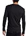 Calvin Klein Men's Long Sleeve Ribbed V-Neck T-Shirt, Black, Medium