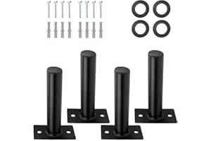 FITENLOR Weight Plate Holder, Steel Wall Mounted Weight Plate Rack Storage for 2" Weight Plate, Mounting Hardware Included