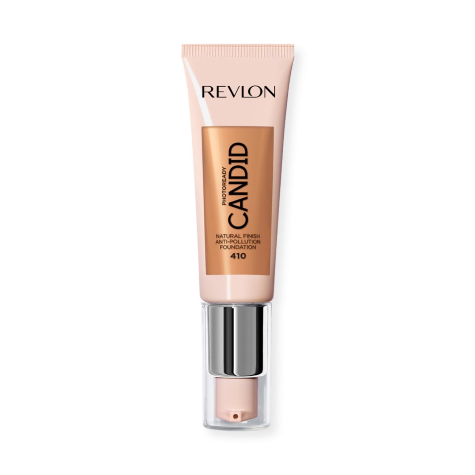Revlon PhotoReady Candid Natural Finish Foundation, with Anti-Pollution, Antioxidant, Anti-Blue Light Ingredients, Toast (410), 22 ml