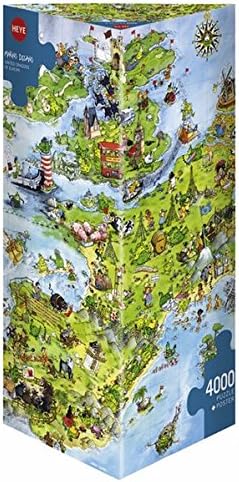 Amazon.com: Heye Dragones unidos de Europa 4000 pieza Guillermo Mordillo rompecabezas rompecabezas: Toys \u0026 Games