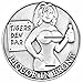 Tigers Den Good Luck Heads & Tails Challenge Coin - Silver Mirror - Gift for Men