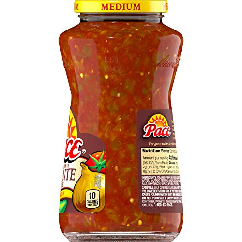 PACE MEDIUM PICANTE SAUCE, 16 OZ JAR