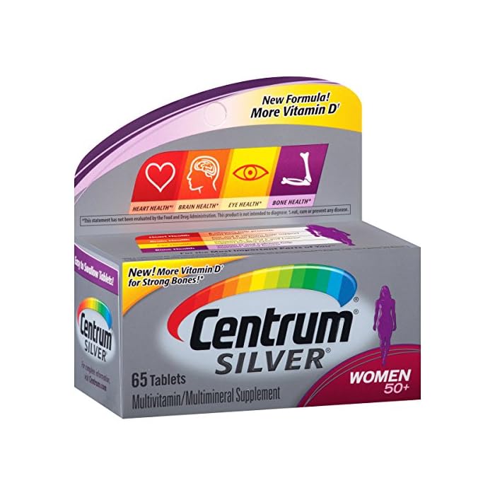Centrum Silver Women's Multivitamin for Women 50 Plus, Multivitamin/Multimineral Supplement with Vitamin D3, B Vitamins…