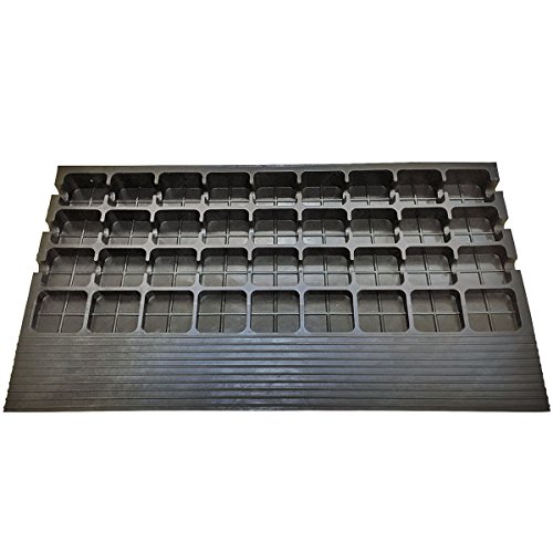 2.5" Rubber Threshold Ramp with 3 Channels Cord Cover