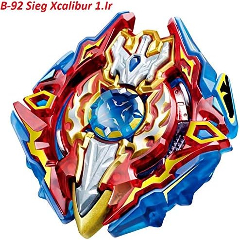 Urcara Bey Burst Evolution Gyro Battling Top Beyblade Burst Starter B-92 Sieg Xcalibur 1.Ir Beyblades Set with Launcher Spinning Top