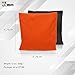 JBM Cornhole Bag (Pack of 8) Weather Resistant Cornhole Bags with Carrying Bag Included (Orange & Black, 14OZ)