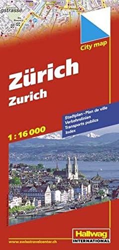 Hallwag Zurich City Map