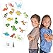 SOJUNER Dinosaur Temporary Tattoos Kids Boys Girls 24 Tattoos (Pack of 2 Sheets) Children Party Supplies Birthday Decoration Festival Favors Decor