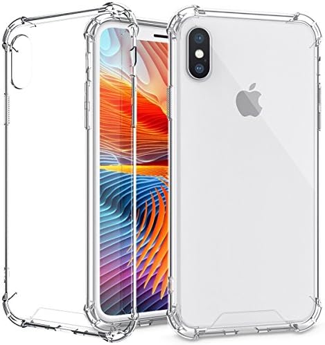 Apple iPhone X Case, Bekhic [Air Cushion] [Shock-Absorption] TPU Shockproof Case -(clear)