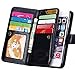 Joopapa iPhone 6 Plus Case, Luxury Fashion Pu Leather Magnet Wallet Credit Card Holder Flip Case Cover with Built-in 9 Card Slots for iPhone 6 Plus 5.5