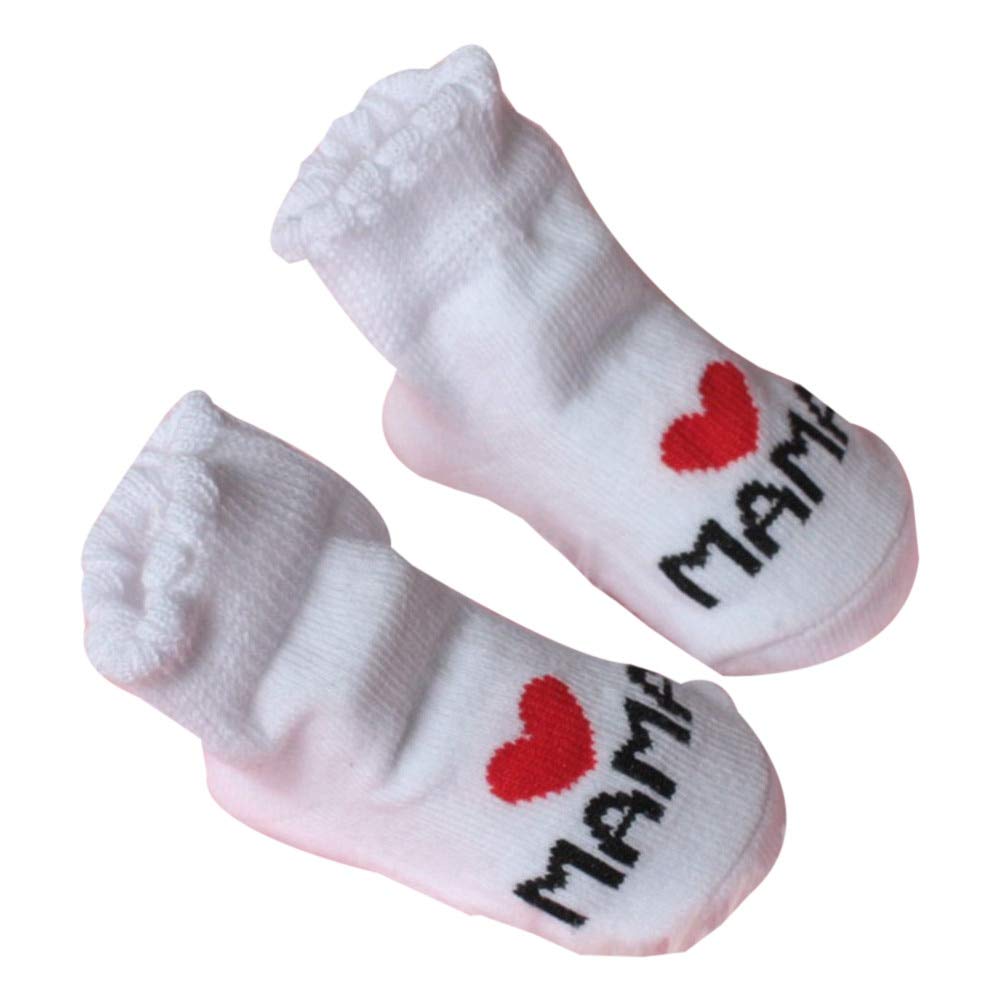 Baby Infant Boy Girl Slip Resistant Floor Socks Love Mama Papa Letter Socks Soft Comfortable Calcetines De Bebe 7 Amazon In Baby