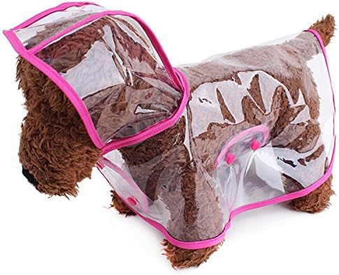 Fashion Waterproof Pet Transparent Raincoat Clothing Dog Costume Outdoor Wear