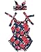 2pcs Baby Girls Rose Printed Sleeveless Tassel Romper + Headband (6-12M, Rose)