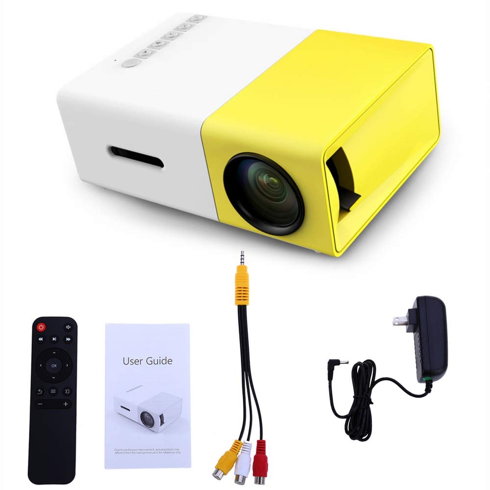Amazon.com: Mini Projector LCD LED 400-600LM 1080p Video 320 ...