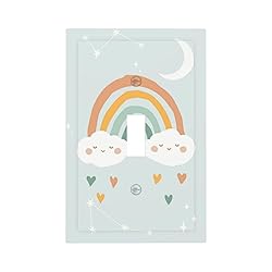 Rainbow Smile Cloud 1 Gang Light Switch Plate Cover