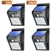 LivEditor Outdoor Solar Lights,Super Bright LED Motion Sensor Lights with Wide Angle Illumination, Wireless Waterproof Security Lights for Wall, Driveway, Patio, Yard, Garden - 4 Pack