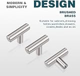 PinLin 25 Pack 50mm Brushed Nickel T Bar Cabinet Handles 201 SS view 2