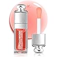 Gege bear Hydrating Lip Glow Oil, Moisturizing Plumper Lip Gloss, Transparent Plumping Balm, Tinted Balm Care 0.2 OZ - 001 PINK