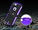 iPhone 8 Case, by Cable and Case | iPhone 8 Case 2017 Protective Cases (iPhone7 & iPhone8) Tough Rugged Shockproof Armorbox Dual Layer Hybrid Hard/Soft Slim Armor Phone Cover Case - Purple Armor Case