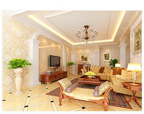 image for METIS Super thick 3D embossed Damascus nonwoven wallpaper film and TV 