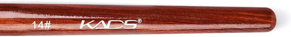 KADS Kolinsky Sable Acrylic Nail Art Brush Red Wood Pen Nail Brush for Nail Art Manicure Tool (14#), brown, 1 item - Image 5