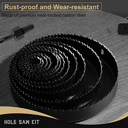 JOHOUSE Hole Saw Kit, 24PCS Hole Saw Set 3/4\