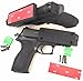 ULTIMAG - Gun Magnet, PREMIUM Gun Mount, 2-Pack | 43 LB RATING, Rubber Coated, Magnetic Gun Holder, Gun Holster, Truck, Car, Vehicle, Holster, Handgun, Rifle, Pistol, Revolver, Magazine, Wall, Bedside