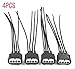 GooDeal 4pcs Connector Plug Harness Ignition Coil 90980-11885 for Toyota Lexus 4-way Female